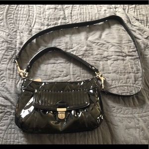 Coach Poppy Liquid Gloss Groovy Crossbody in Black